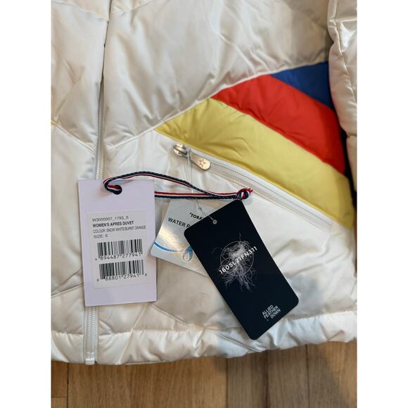 (S) $580 NWT‎ Perfect Moment Performance Ski Après Duvet Down Jacket Snow White - Picture 6 of 12